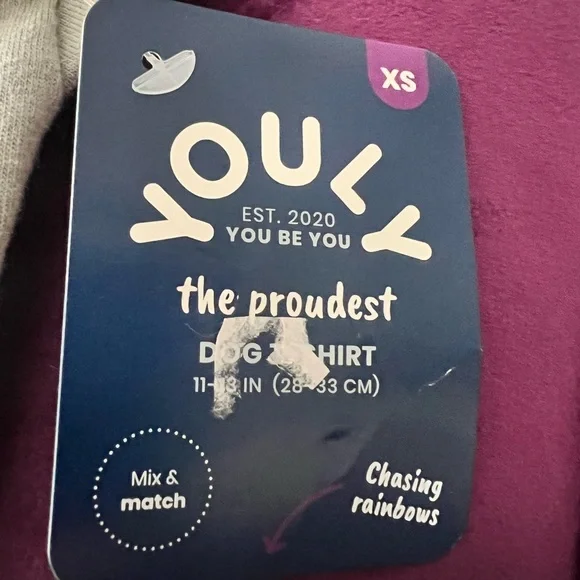 Xsmall all for love love for all dog shirt - Picture 6 of 8